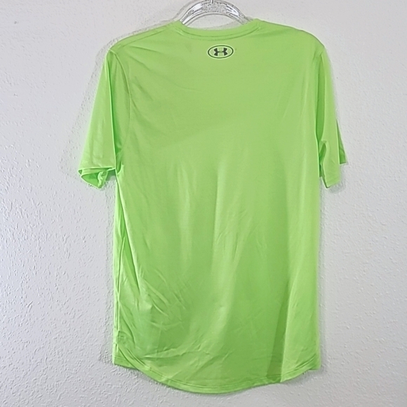 *NWT* UNDER ARMOUR Bright Green Loose Fit Short Sleeve Shirt, size Small - Picture 4 of 6